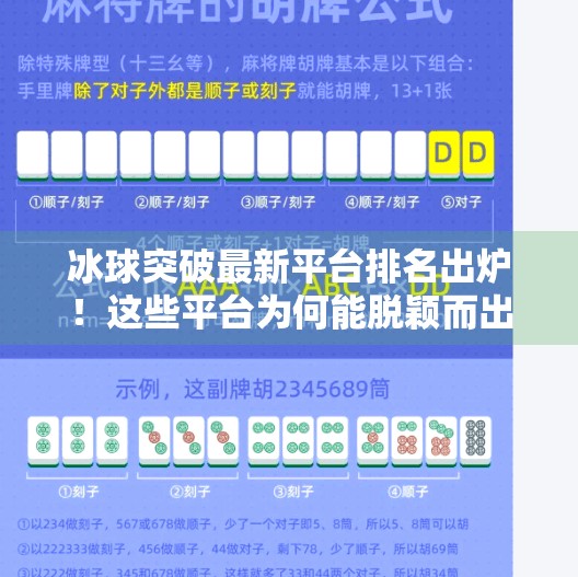 冰球突破最新平台排名出炉！这些平台为何能脱颖而出？冰球突破最新平台排名