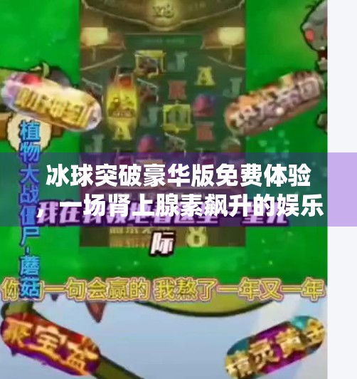 冰球突破豪华版免费体验，一场肾上腺素飙升的娱乐盛宴，真的值得你试一试吗？冰球突破豪华版免费体验